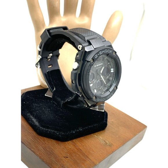 Casio Men Watch G-Shock GSTS100 Black Resin Analog Digital Tough Solar 51mm 5445 - Picture 2 of 14